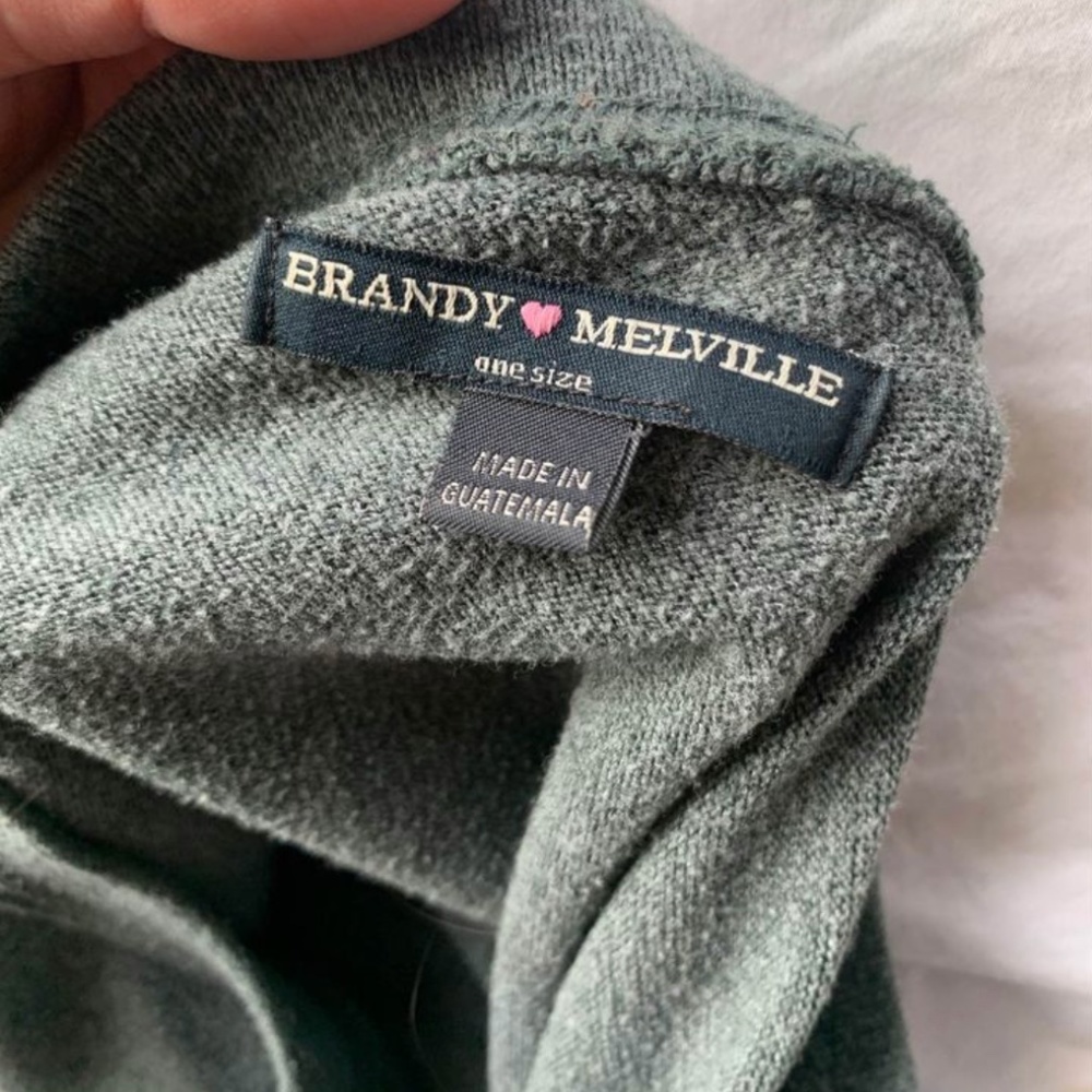 Brandy Melville crop long sleeve cotton